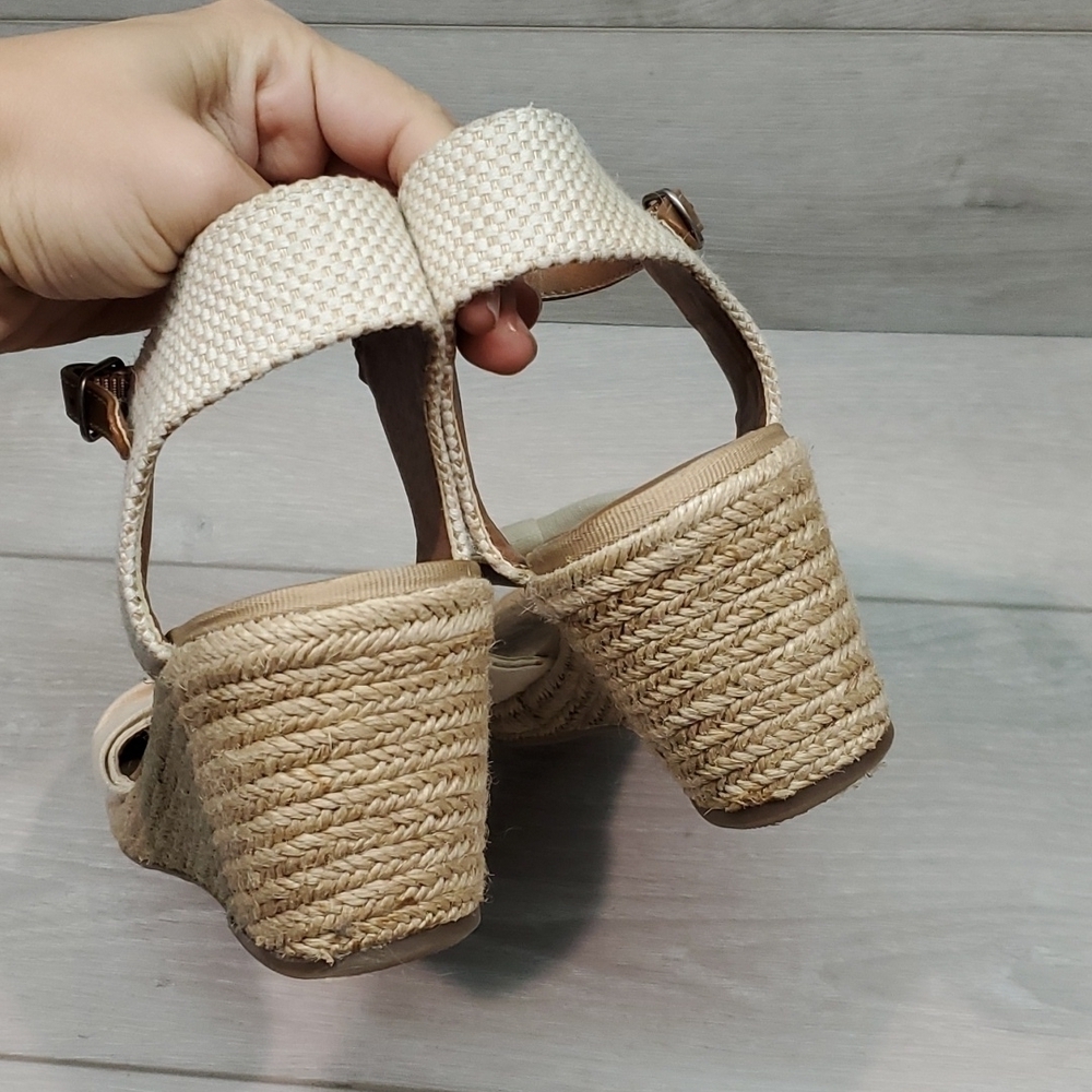 Lucky Brand Womens Kavala Espadrille Wedge Ankle Strap Sandals shoes sz 10B - Picture 7 of 13